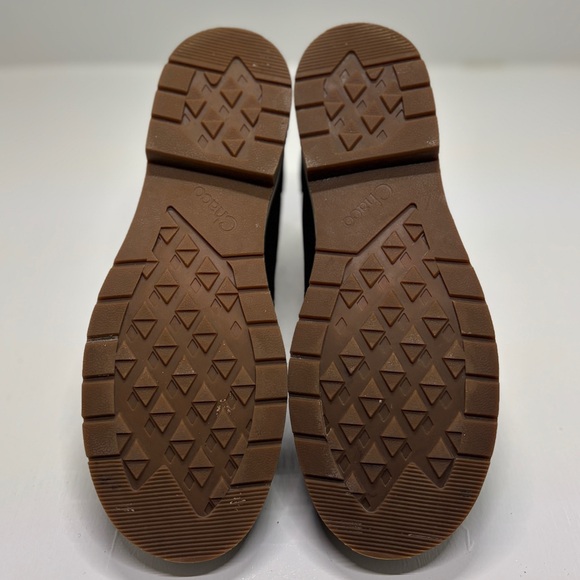 Chaco Women’s Black Leather Chelsea Boots Size 7 Waterproof Lug Sole Like New - Picture 9 of 12